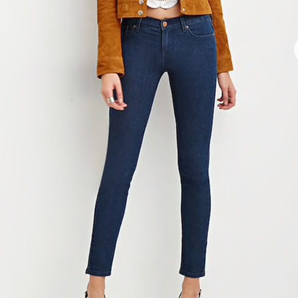 skinny jeans low-rise fit regular inseam forever21